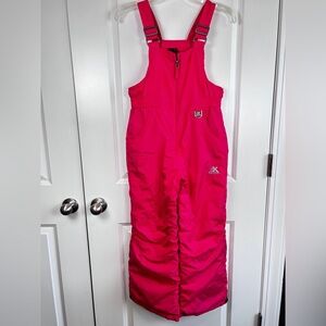 ZeroXposur Snow Bib Snowpant Girls Size 10/12 Pink Fuchsia Winter Insulated